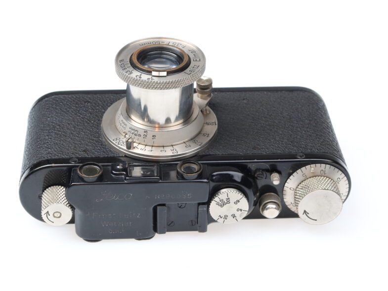 Leica II black paint nickel lucky number Kamera Elmar 50mm Objektiv Leitz 98400 – Bild 5
