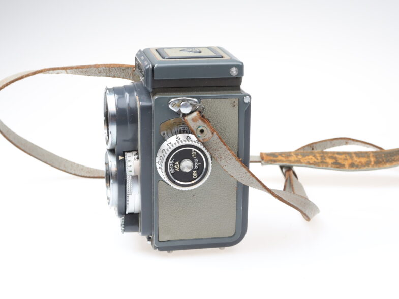 Rollei Rolleiflex 4x4 Baby Kamera camera grey Schneider Xenar 60mm f3.5 Objektiv lens 98432 - Image 3