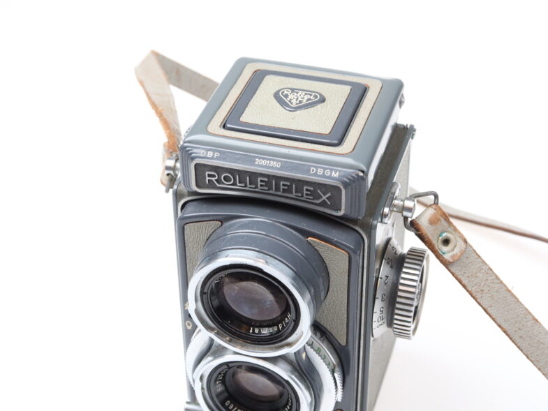 Rollei Rolleiflex 4x4 Baby Kamera camera grey Schneider Xenar 60mm f3.5 Objektiv lens 98432 - Image 8