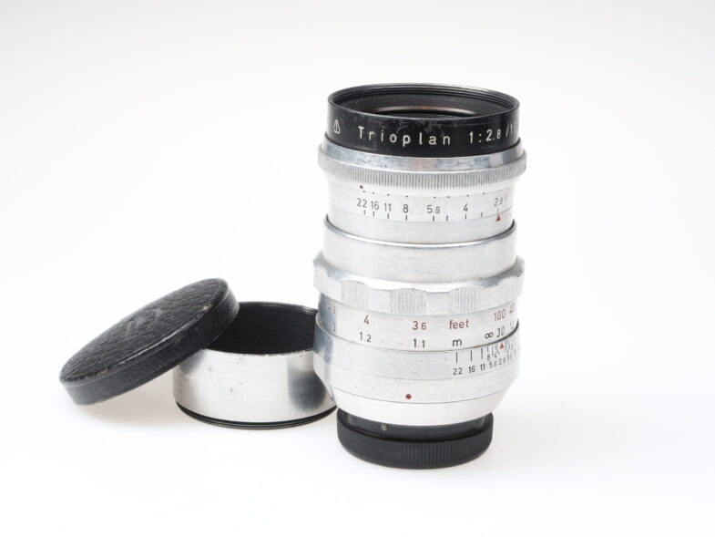 Meyer Görlitz Trioplan 100mm f2.8 red V Objektiv