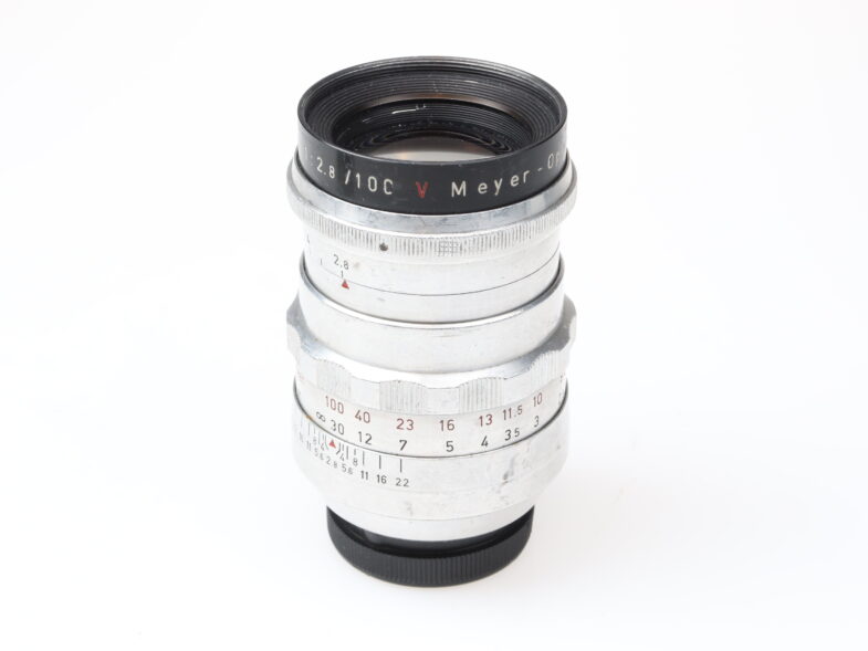 Meyer Görlitz Trioplan 100mm f2.8 red V Objektiv Exa Anschluss Mount 98456 - Image 2