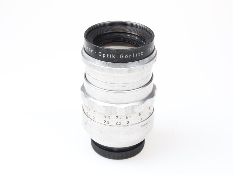 Meyer Görlitz Trioplan 100mm f2.8 red V Objektiv Exa Anschluss Mount 98456 - Image 3