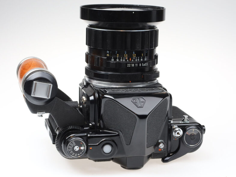 Pentax 6x7 Holzgriff Kamera camera Takumar 55mm f3.5 Objektiv lens 98169/98168 – Bild 8
