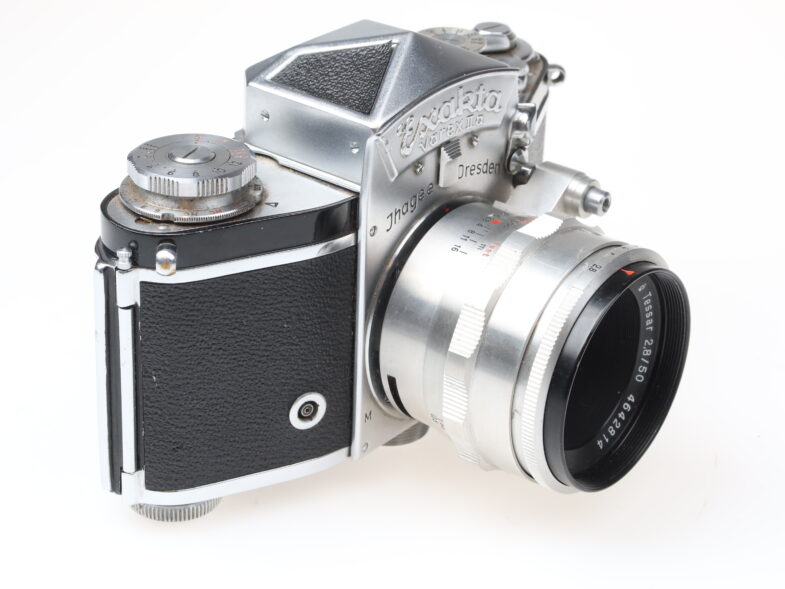 Exakta Varex IIa Kamera Camera Carl Zeiss Tessar 50mm f2.8 Objektiv 98331/98334 – Bild 3