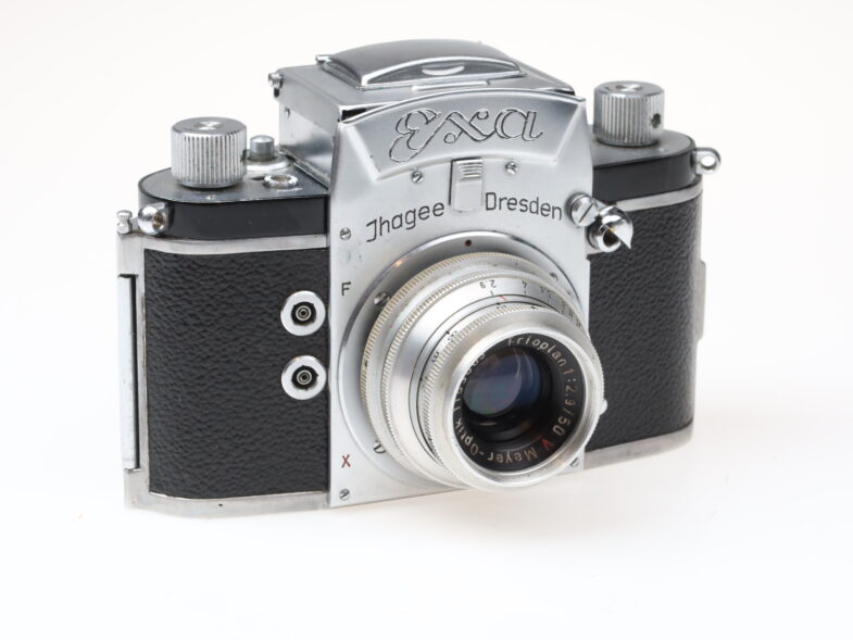 Exa Ihagee Kamera Camera Meyer Trioplan 50mm f2.9 redV Objektiv 98337 – Bild 3