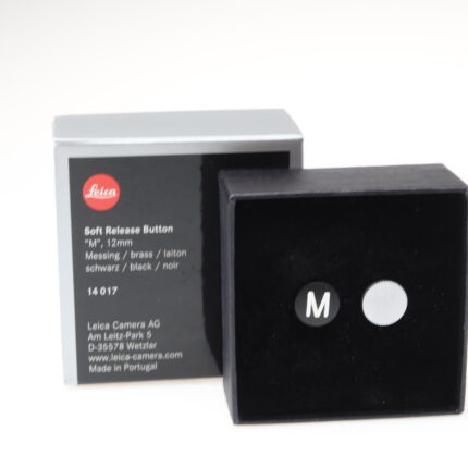 Leica Soft Release Button M 12mm Messing schwarz 14017 Leitz