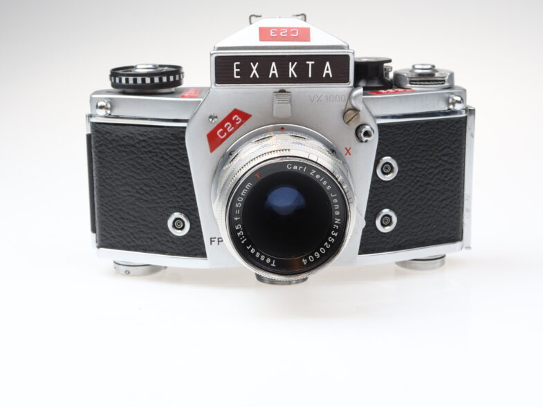 Exakta VX 1000 Kamera Camera RARE Carl Zeiss Tessar 50mm f3.5 redT Objektiv lens 98463 – Bild 7
