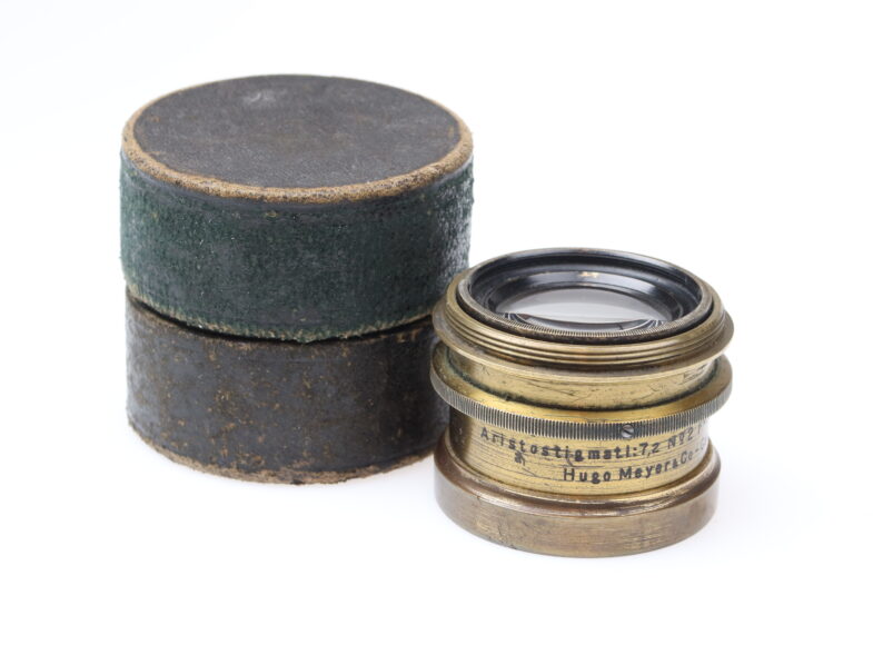 Hugo Meyer Optik Görlitz Aristostigmat 180mm f7.2 Brass Lens Messing Objektiv