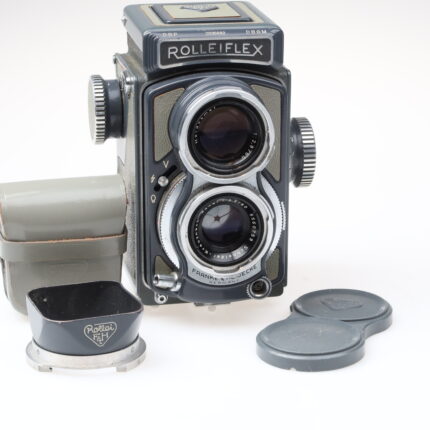 Rollei Rolleiflex 4x4 Baby Kamera grey
