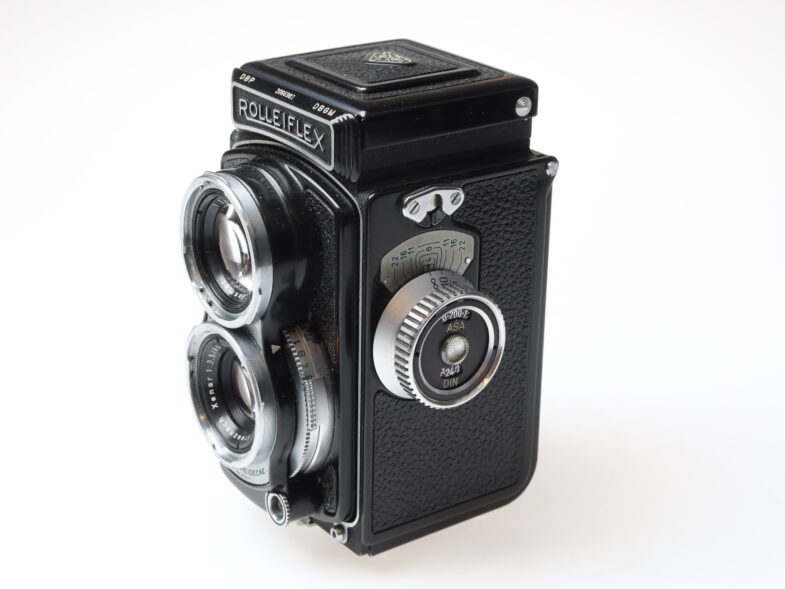 Rolleiflex 4x4 Baby Kamera Xenar 60mm f3.5 Objektiv 98573 near mint – Bild 3
