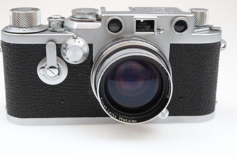 Leica IIIF Vorlaufwerk Kamera Summitar 50mm f2 Objektiv Leitz 98651 – Bild 4