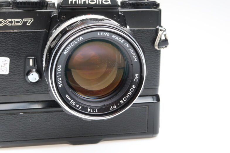 Minolta XD 7 black Kamera camera MC Rokkor PF 58mm f1.4 Objektiv 95414 - Image 2