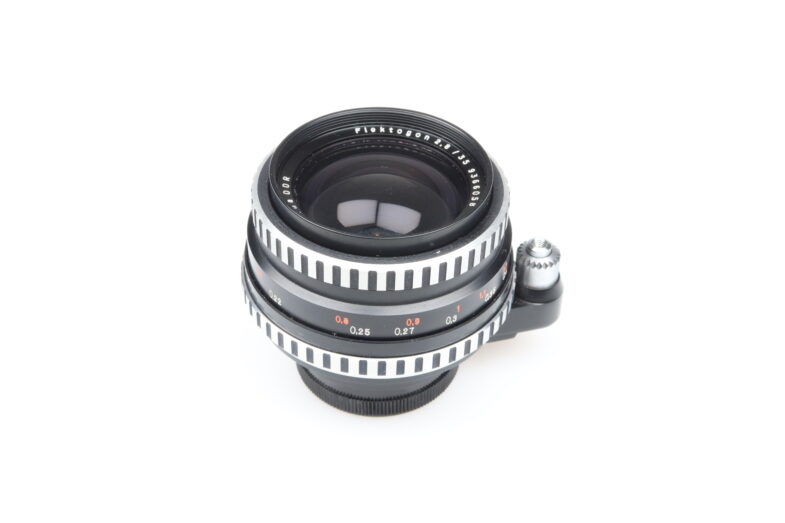 Carl Zeiss Flektogon 35mm f2.8 Zebra Objektiv lens Exa Anschluss 97624 - Image 2