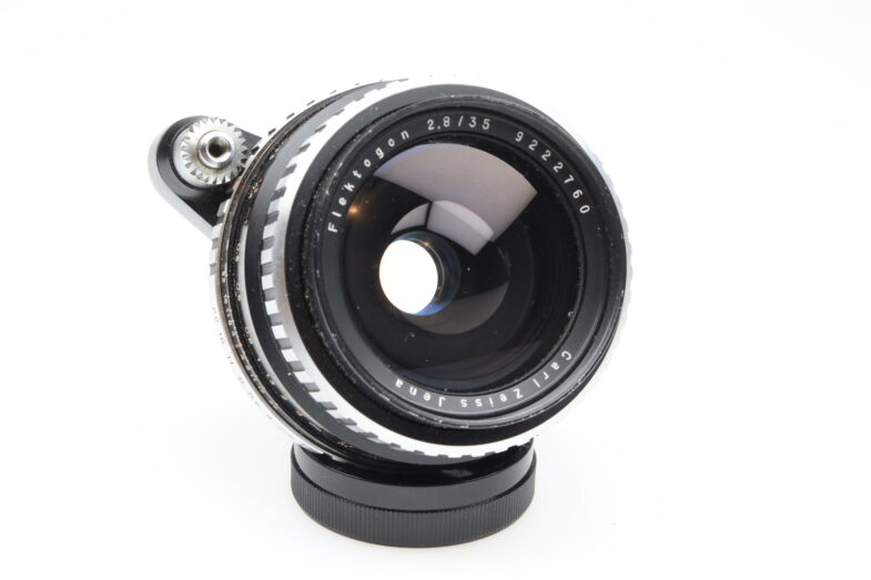 Carl Zeiss Flektogon 35mm f2.8 Zebra Objektiv lens Exa Anschluss 97623 - Image 5