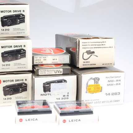 Leica Motor Drive 14310 14309 Griff Filter LOT Leitz