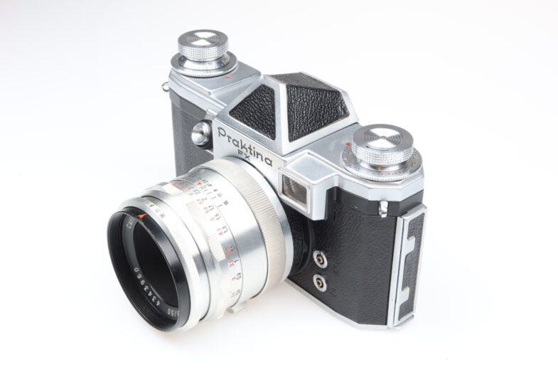 Praktina FX Kamera Camera Zeiss Tessar 50mm f2.8 Objektiv lens 91047 – Bild 3