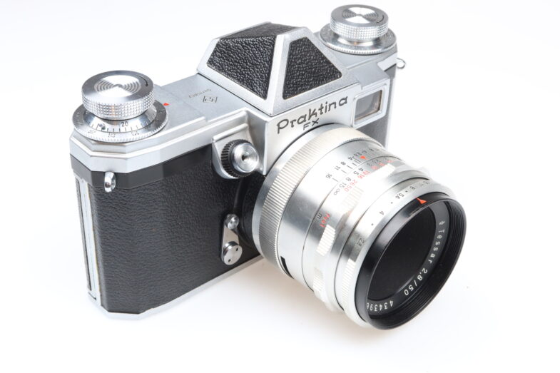 Praktina FX Kamera Camera Zeiss Tessar 50mm f2.8 Objektiv lens 91047 – Bild 5