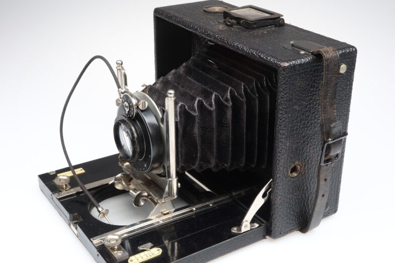 Plaubel Heli-Orthar No. 5 f5.2 black nickel Objektiv frühe Holzkamera 97944 - Image 4