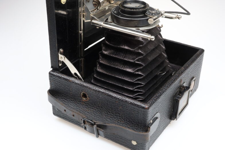 Plaubel Heli-Orthar No. 5 f5.2 black nickel Objektiv frühe Holzkamera 97944 - Image 9