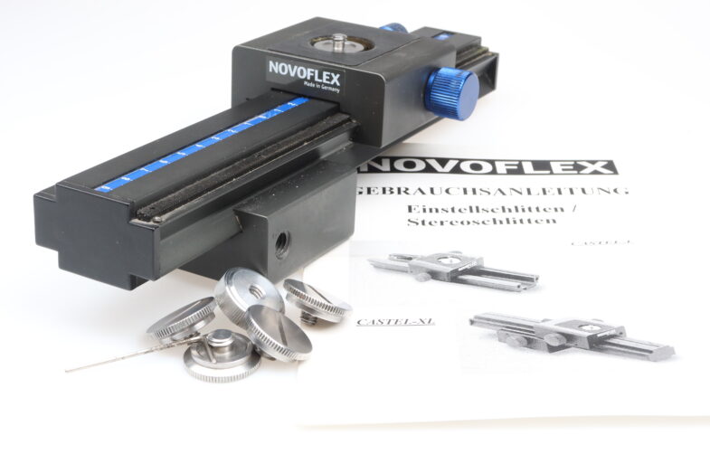 Novoflex Einstellschlitten Castel XL Stereoschlitten