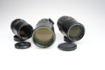 Minolta MC Tele Rokkor QF 200mm PF 135mm HF 300mm lens 98876 SET