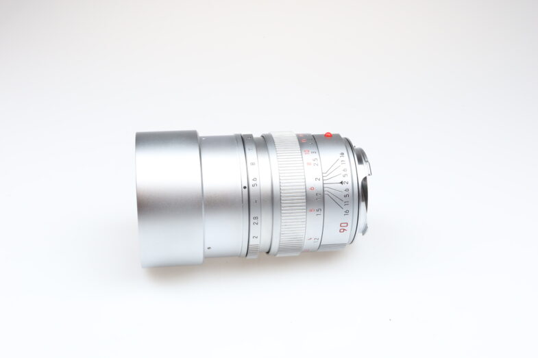 Leica Summicron M 90mm f2 E55 chrome silber 11137 Objektiv lens Leitz 98987 near mint - Image 3
