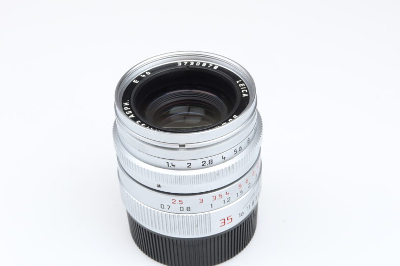 Leica Summilux M 35mm f1.4 E46 chrome silber 11883 Objektiv lens Leitz 98986 near mint – Bild 4