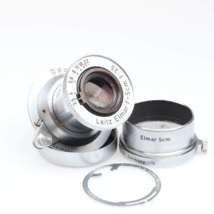 Leica Elmar 50mm f3,5 Objektiv Lens red scale VOOLA FISON Leitz
