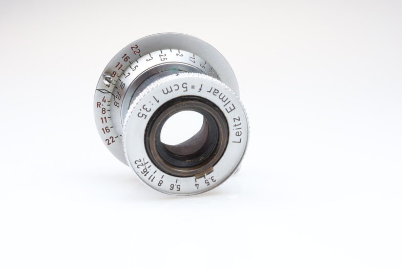 Leica Elmar 50mm f3,5 Objektiv Lens red scale VOOLA FISON Leitz 96099 – Bild 5