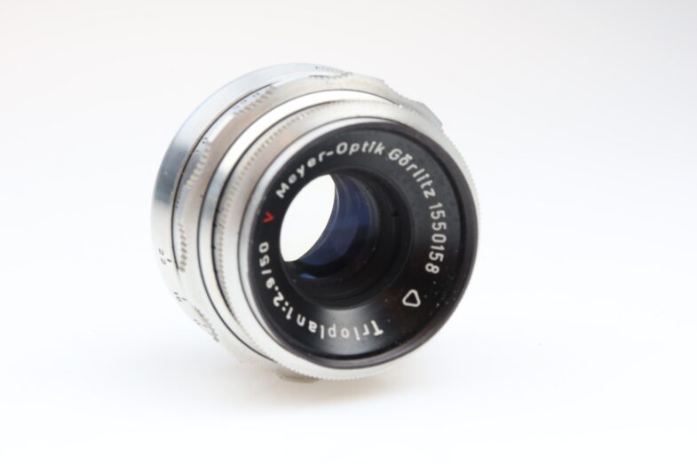 Meyer Görlitz Trioplan 50mm f2.9 red V Objektiv  Exa  Mount 99027 - Image 6