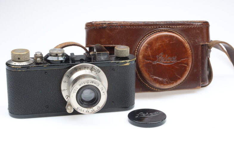 Leica IC black nickel Kamera Camera Elmar 50mm f3.5 Objektiv Leitz