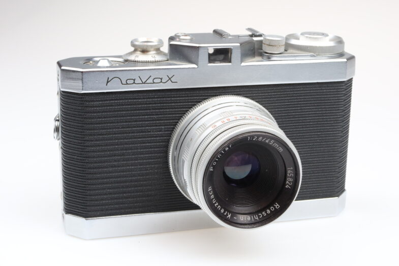 NAVAX Kamera Camera Roeschlein Kreuznach Pointar 45mm f2.8 Objektiv