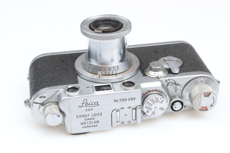 Leica IIIF Vorlaufwerk red Scale Kamera Elmar 50mm f3.5 Objektiv Leitz 95158 – Bild 4