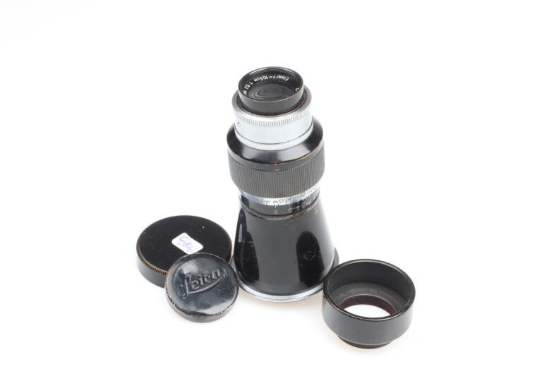 Leica Berg Elmar 10,5cm f6,3 black chrome lens Leitz Mountain Elmar