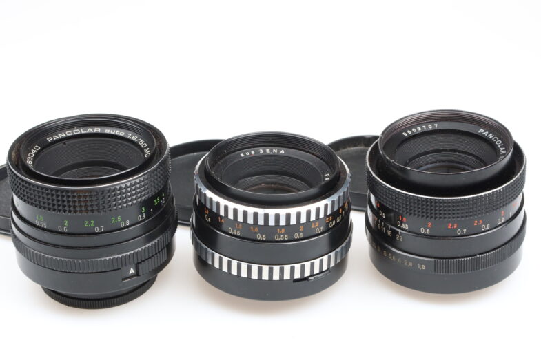 ZEISS 3x Pancolar 50 3x Tessar 50 1x Biotar 58 Objektive lens 99029 SET – Bild 3