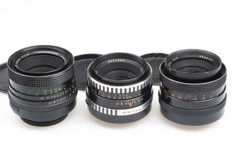 ZEISS 3x Pancolar 50 3x Tessar 50 1x Biotar 58 Objektive lens 99029 SET – Bild 4