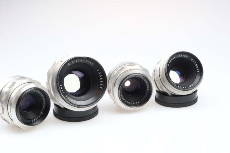 ZEISS 3x Pancolar 50 3x Tessar 50 1x Biotar 58 Objektive lens 99029 SET – Bild 10