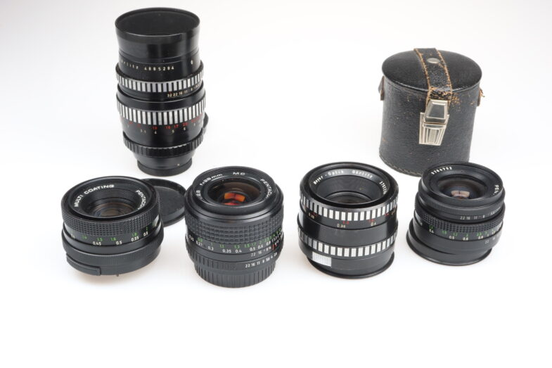 Meyer Pentacon Orestor 135 Oreston 50 Prakticar 28mm Objektive 99030 SET – Bild 2