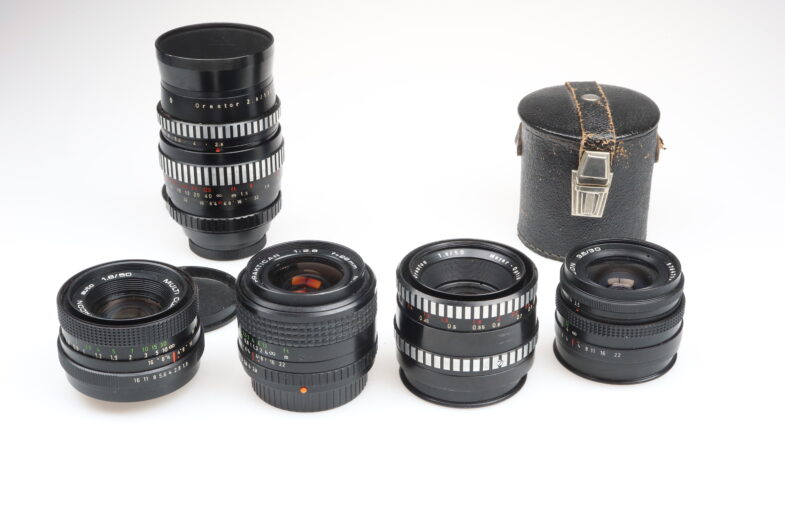 Meyer Pentacon Orestor 135 Oreston 50 Prakticar 28mm Objektive 99030 SET – Bild 3