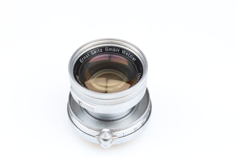 Leica Summicron M 50mm f2 Thorium yellow Glas Objektiv lens M39 mount Leitz 99054 – Bild 2