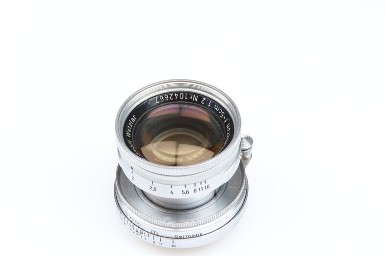 Leica Summicron M 50mm f2 Thorium yellow Glas Objektiv lens M39 mount Leitz 99054 – Bild 3