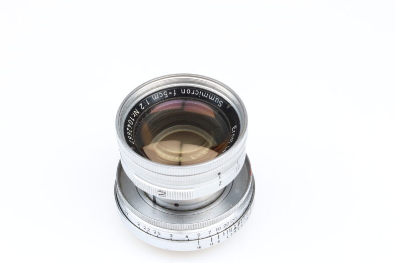 Leica Summicron M 50mm f2 Thorium yellow Glas Objektiv lens M39 mount Leitz 99054 – Bild 4