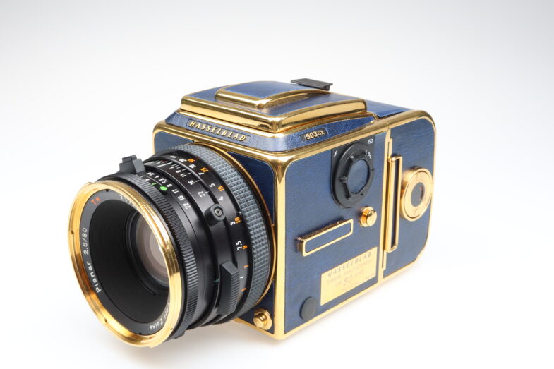 Hasselblad 503cx golden blue Kamera Zeiss Planar 80mm f2.8 T* Objektiv 98922 near mint – Bild 3