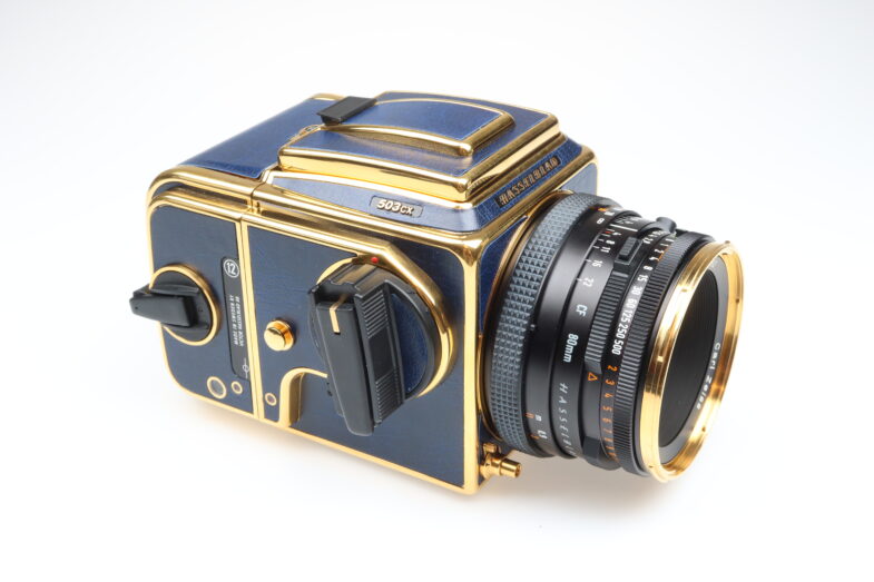 Hasselblad 503cx golden blue Kamera Zeiss Planar 80mm f2.8 T* Objektiv 98922 near mint – Bild 5