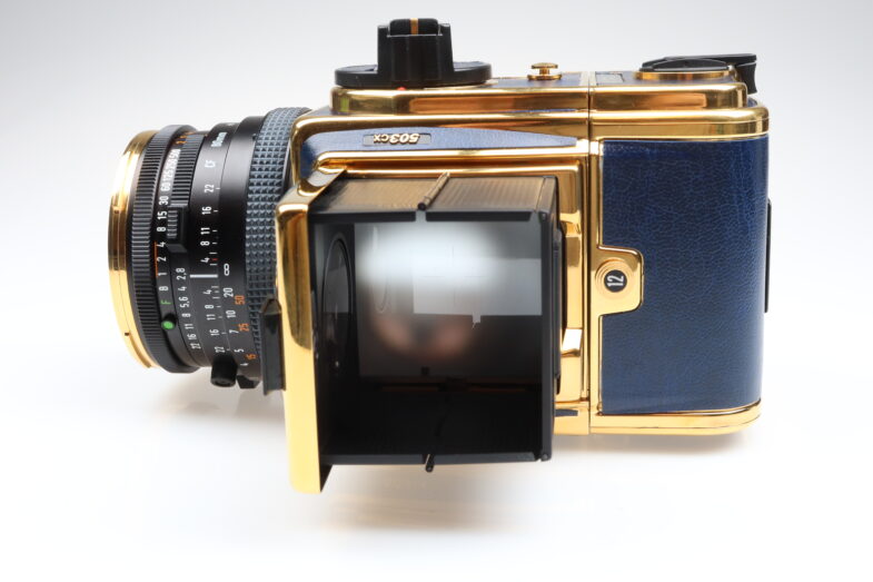 Hasselblad 503cx golden blue Kamera Zeiss Planar 80mm f2.8 T* Objektiv 98922 near mint – Bild 8