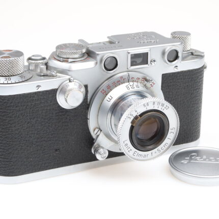 Leica IIIF red dial Kamera Elmar 50mm f3.5 red scale Objektiv Leitz