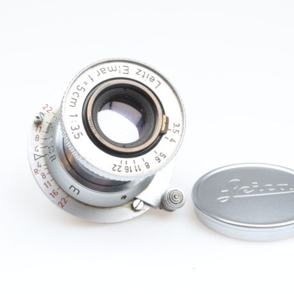 Leica Elmar 35mm f3.5red scale Objektiv lens Leitz