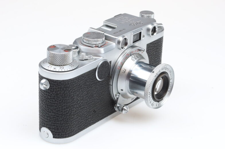 Leica IIF red dial Kamera Elmar 50mm f3.5 red scale lens Leitz 99183 near mint - Image 2