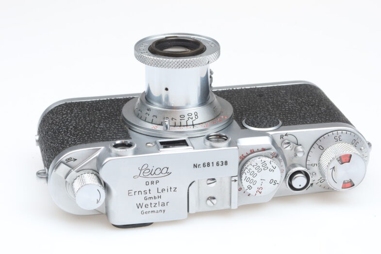 Leica IIF red dial Kamera Elmar 50mm f3.5 red scale lens Leitz 99183 near mint - Image 5