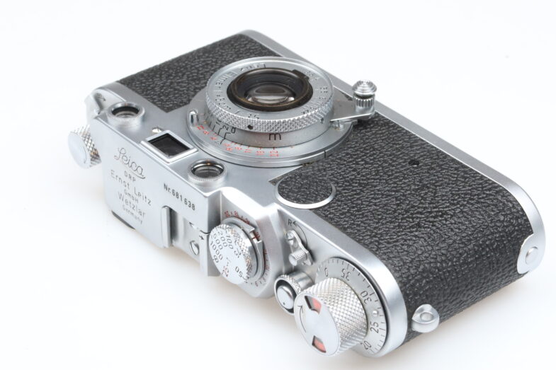 Leica IIF red dial Kamera Elmar 50mm f3.5 red scale lens Leitz 99183 near mint - Image 7
